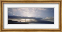 Framed Silhouette of a bridge, Golden Gate Bridge, San Francisco, California, USA