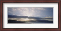 Framed Silhouette of a bridge, Golden Gate Bridge, San Francisco, California, USA