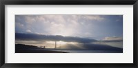 Framed Silhouette of a bridge, Golden Gate Bridge, San Francisco, California, USA