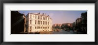 Framed Sun lit buildings, Grand Canal, Venice, Italy