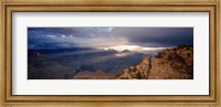 Framed Rock formations in a national park, Yaki Point, Grand Canyon National Park, Arizona