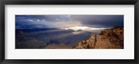 Framed Rock formations in a national park, Yaki Point, Grand Canyon National Park, Arizona