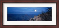 Framed Rock formations at night, Yaki Point, Grand Canyon National Park, Arizona, USA