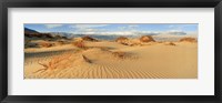 Framed Sand dunes in a national park, Mesquite Flat Dunes, Death Valley National Park, California, USA
