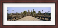 Framed Path leading towards an old temple, Angkor Wat, Siem Reap, Cambodia