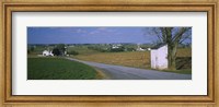 Framed Road through Amish Farms, Pennsylvania