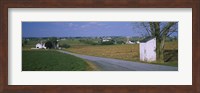 Framed Road through Amish Farms, Pennsylvania