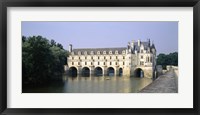 Framed Reflection of a castle in water, Chateau de Chenonceaux, Chenonceaux, Cher River, Loire Valley, France