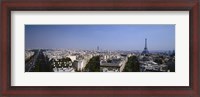 Framed High angle view of a cityscape, Paris, France