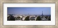 Framed High angle view of a cityscape, Paris, France