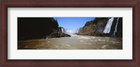 Framed Waterfall in a forest, Iguacu Falls, Argentina