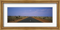 Framed Road passing through a landscape, Outback Highway, Australia