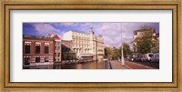 Framed Buildings along a water channel, Amsterdam, Netherlands