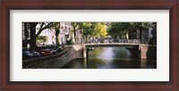 Framed Bridge across a channel, Amsterdam, Netherlands
