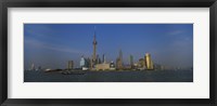 Framed Buildings at the waterfront, Oriental Pearl Tower, Huangpu River, Pudong, Shanghai, China