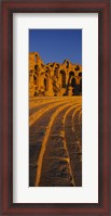 Framed Old ruins of an amphitheater, Roman Theater, El Djem, Mahdia Governorate, Tunisia