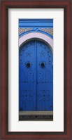 Framed Closed door of a house, Medina, Sousse, Tunisia