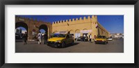 Framed Group of people walking on the road, Medina, Kairwan, Tunisia