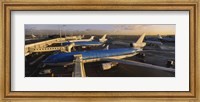 Framed High angle view of airplanes at an airport, Amsterdam Schiphol Airport, Amsterdam, Netherlands