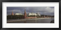 Framed Buildings along a river, Grand Kremlin Palace, Moskva River, Moscow, Russia