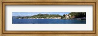 Framed Buildings at the waterfront, Adriatic Sea, Lopud Island, Dubrovnik, Croatia