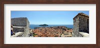Framed Island in the sea, Adriatic Sea, Lokrum Island, Dubrovnik, Croatia
