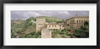 Framed High angle view of a palace viewed from alcazaba, Alhambra, Granada, Granada Province, Andalusia, Spain