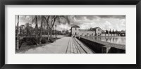 Framed Park near a pool in a city, Parque De La Buhaira, Sevilla, Seville Province, Andalusia, Spain