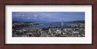 Framed Buildings in a city, Lake Geneva, Lausanne, Switzerland