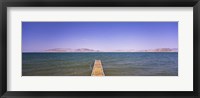 Framed Pier on a lake, Pyramid Lake, Nevada, USA