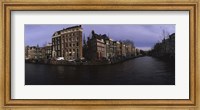 Framed Buildings along a canal, Amsterdam, Netherlands
