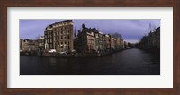 Framed Buildings along a canal, Amsterdam, Netherlands