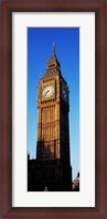 Framed Low angle view of a clock tower, Big Ben, Houses of Parliament, London, England