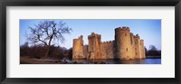 Framed Moat around a castle, Bodiam Castle, East Sussex, England