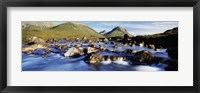 Framed Late afternoon in September, River Sligachan, Glen Sligachan, Isle Of Skye, Scotland