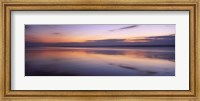 Framed Sunset over the sea, Sandymouth bay, Bude, Cornwall, England