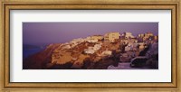 Framed Town on a cliff, Santorini, Greece