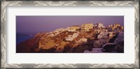 Framed Town on a cliff, Santorini, Greece