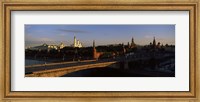 Framed Bridge across a river, Kremlin, Moskva River, Moscow, Russia