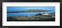 Framed High angle view of cottages at the coast, Allihies, County Cork, Munster Province, Republic of Ireland