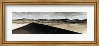 Framed Sand dunes in a desert, Namib Desert, Namibia