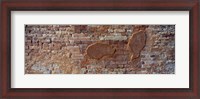 Framed Close-up of a brick wall, Venice, Veneto, Italy