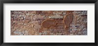 Framed Close-up of a brick wall, Venice, Veneto, Italy