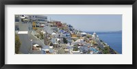 Framed Houses in a city, Santorini, Cyclades Islands, Greece