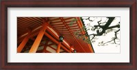 Framed Low angle view of a shrine, Heian Jingu Shrine, Kyoto, Kyoto Prefecture, Kinki Region, Honshu, Japan