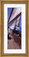 Framed Sailboat in the sea, Antigua (vertical)