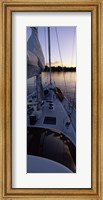 Framed Sailboat in the sea, Kingdom of Tonga,Vava'u Group of Islands, South Pacific (vertical)