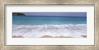 Framed Surf on the beach, Antigua, Antigua and Barbuda