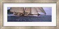 Framed Sailboat in the sea, Schooner, Antigua, Antigua and Barbuda