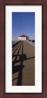 Framed Hut on a pier, Manhattan Beach Pier, Manhattan Beach, Los Angeles County, California (vertical)